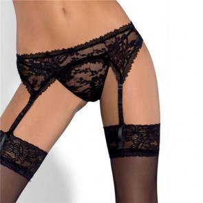 Los Placeres de Lola catia lace garter and thong set by Obsessive