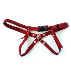 Los placeres de Lola narrow leather harness by Lulu Lafem